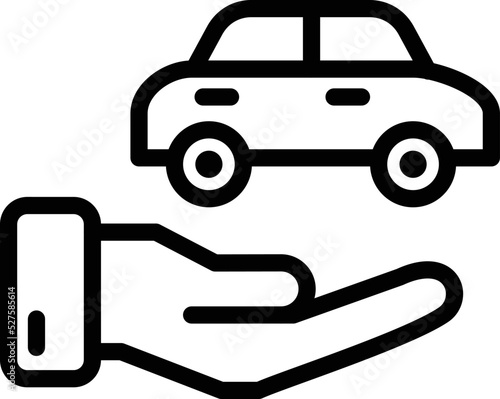 Car insurance Vector Icon Design Illustration