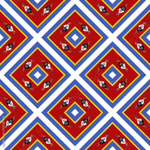 swaziland flag pattern. abstract background. vector illustration photo