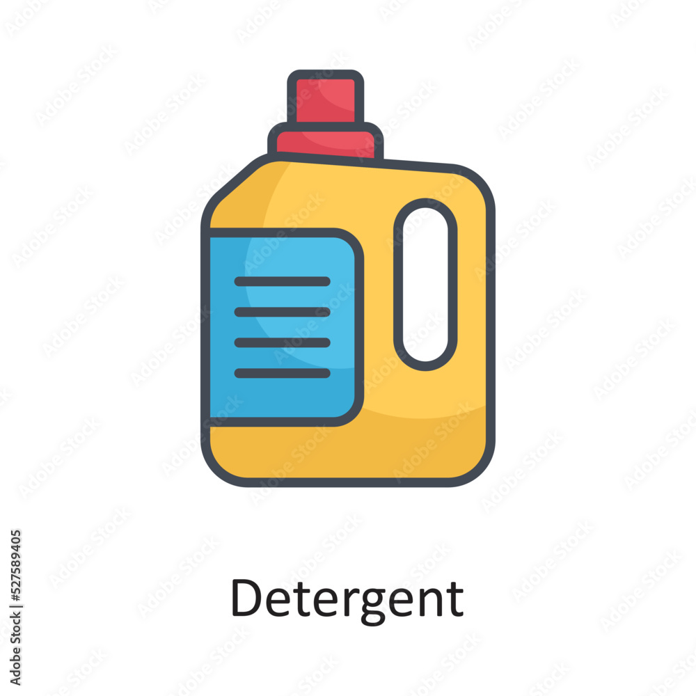 Detergent Filled Outline Vector Icon Design illustration on White background. EPS 10 File Detergent Filled Outline Vector Icon Design illustration on White background. EPS 10 File