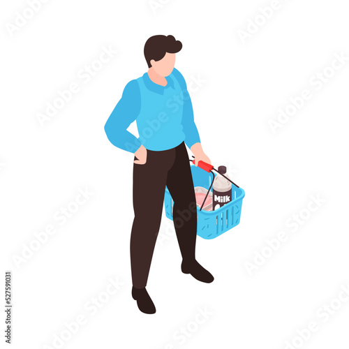Supermarket Isometric Illustration