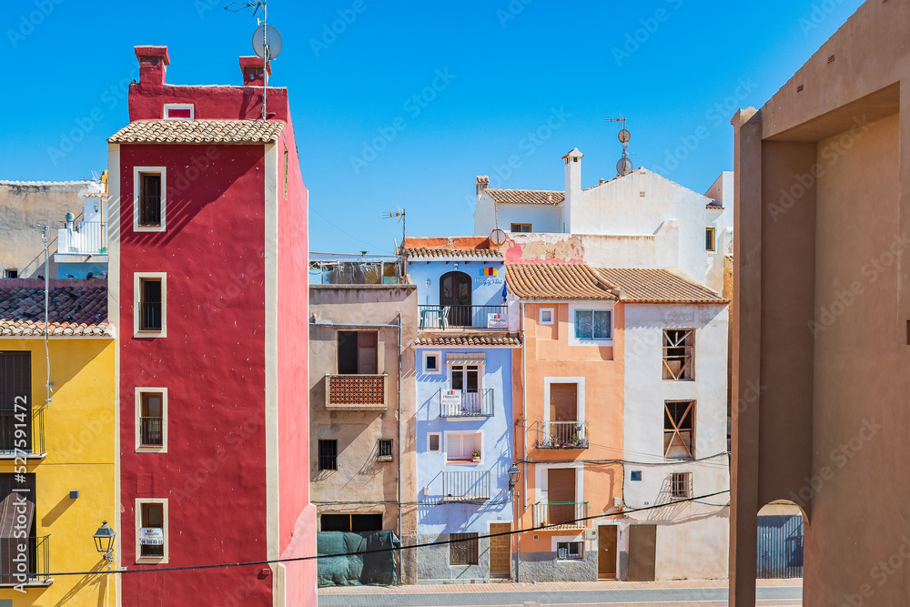 Fototapeta premium Cityscape of the fishing village of Villajoyosa (Alicante, Spain)