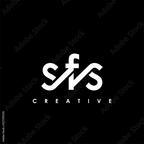 SFS Letter Initial Logo Design Template Vector Illustration