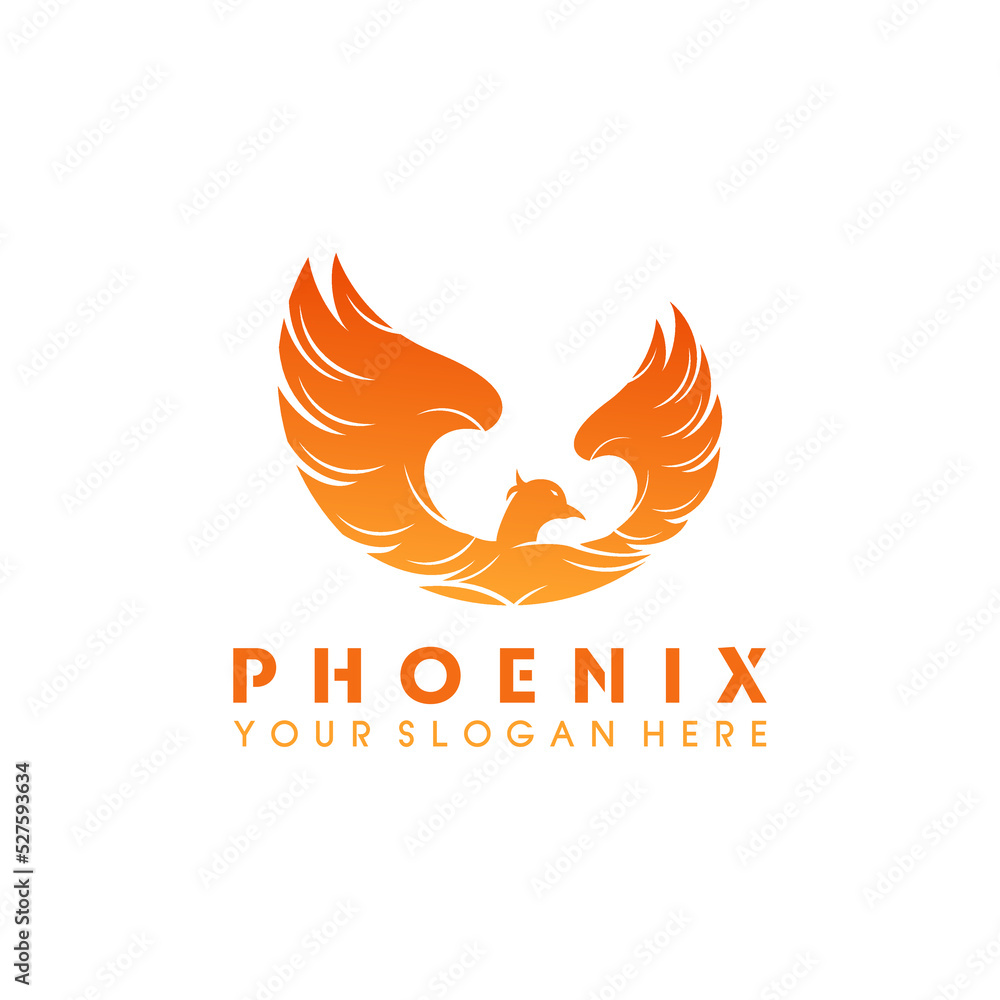 Fototapeta premium Modern logo a phoenix