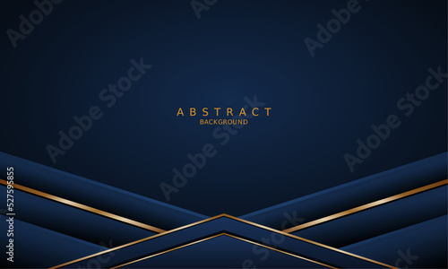 dark blue luxury premium background and gold line.