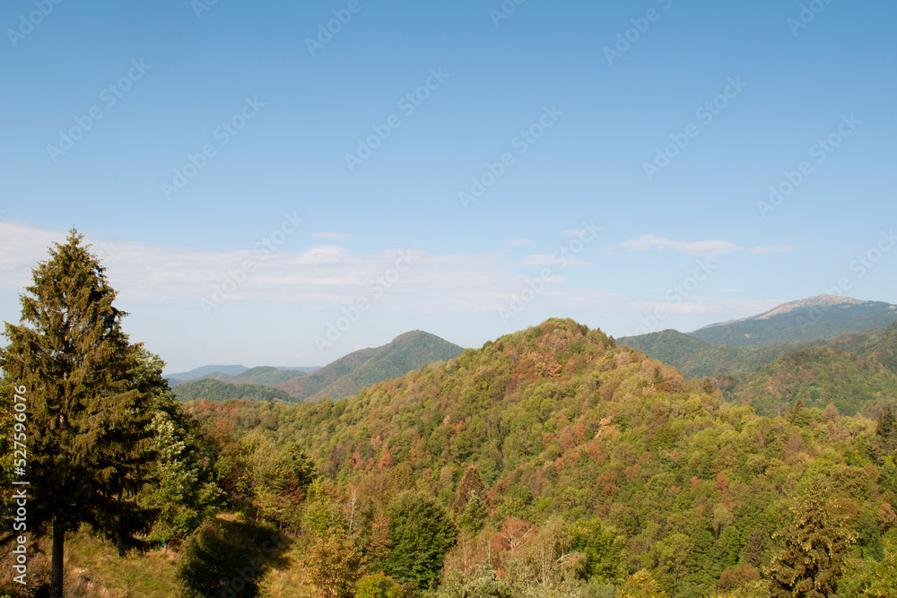 View on Mount Matajur from Clabuzzaro, Udine. Julian Alps