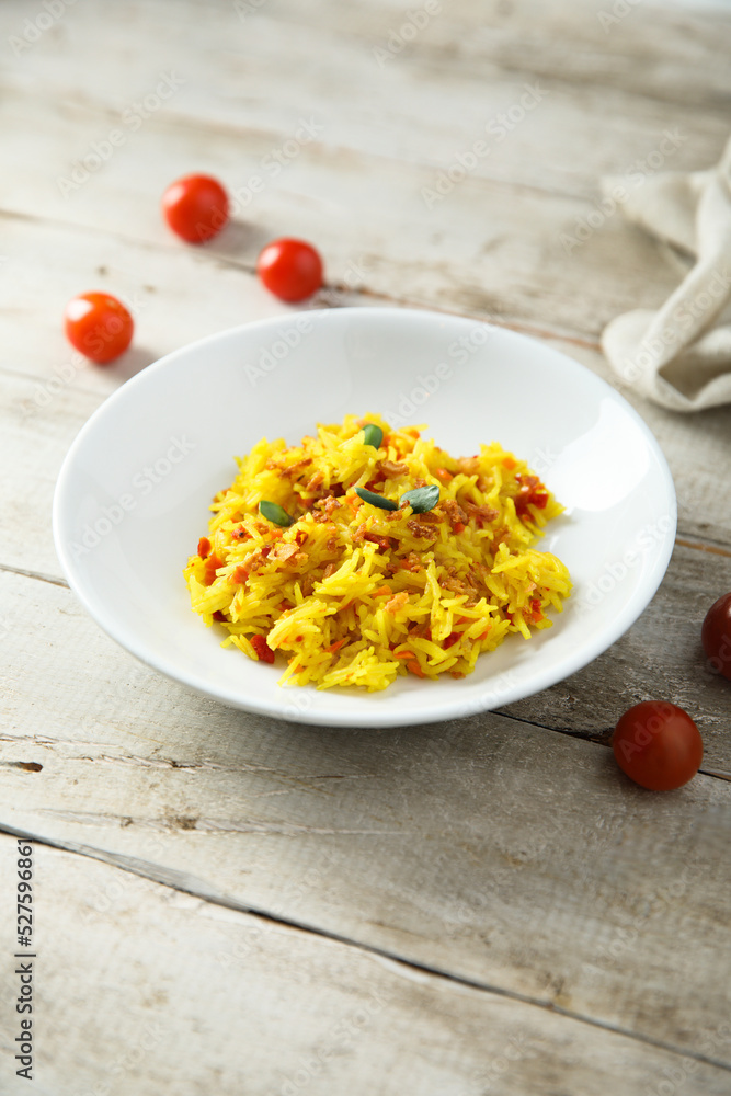 Healthy vegan rice with vegetables Healthy vegan rice with vegetables