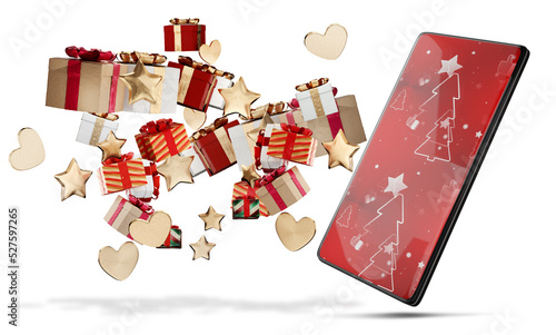 smartphone with a Christmas...