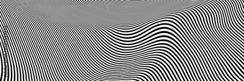 Black and white abstract background. Stripped lines.