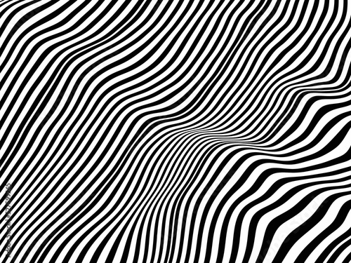 Black and white abstract background. Stripped lines.