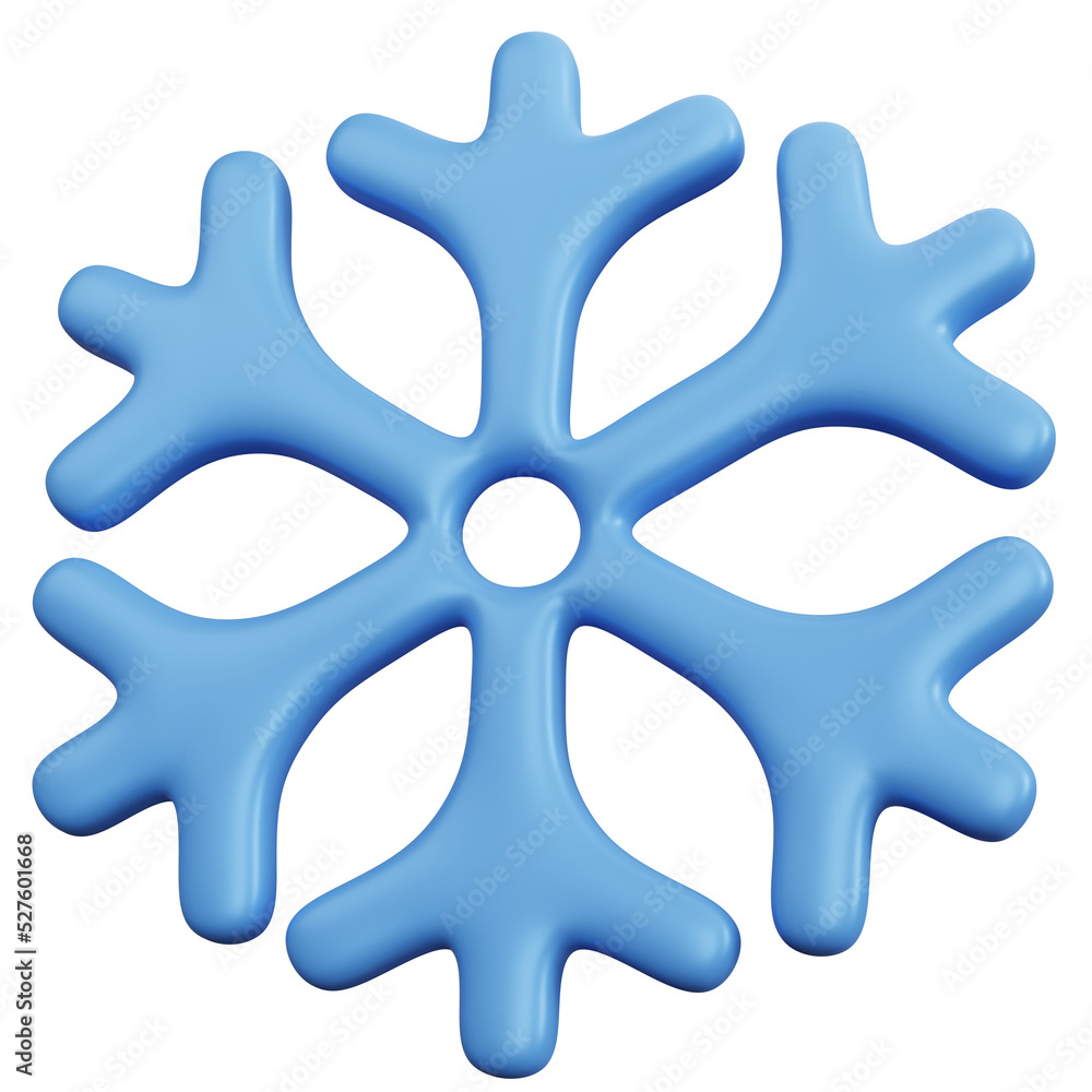 3d rendering snowflake isolated 3d rendering snowflake isolated