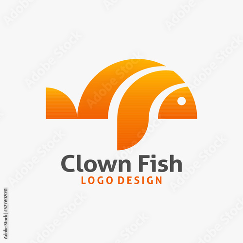 Clown fish logo design