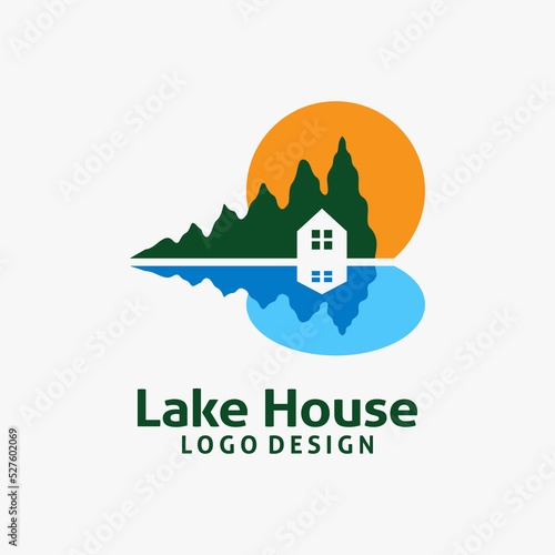 Lake house logo design