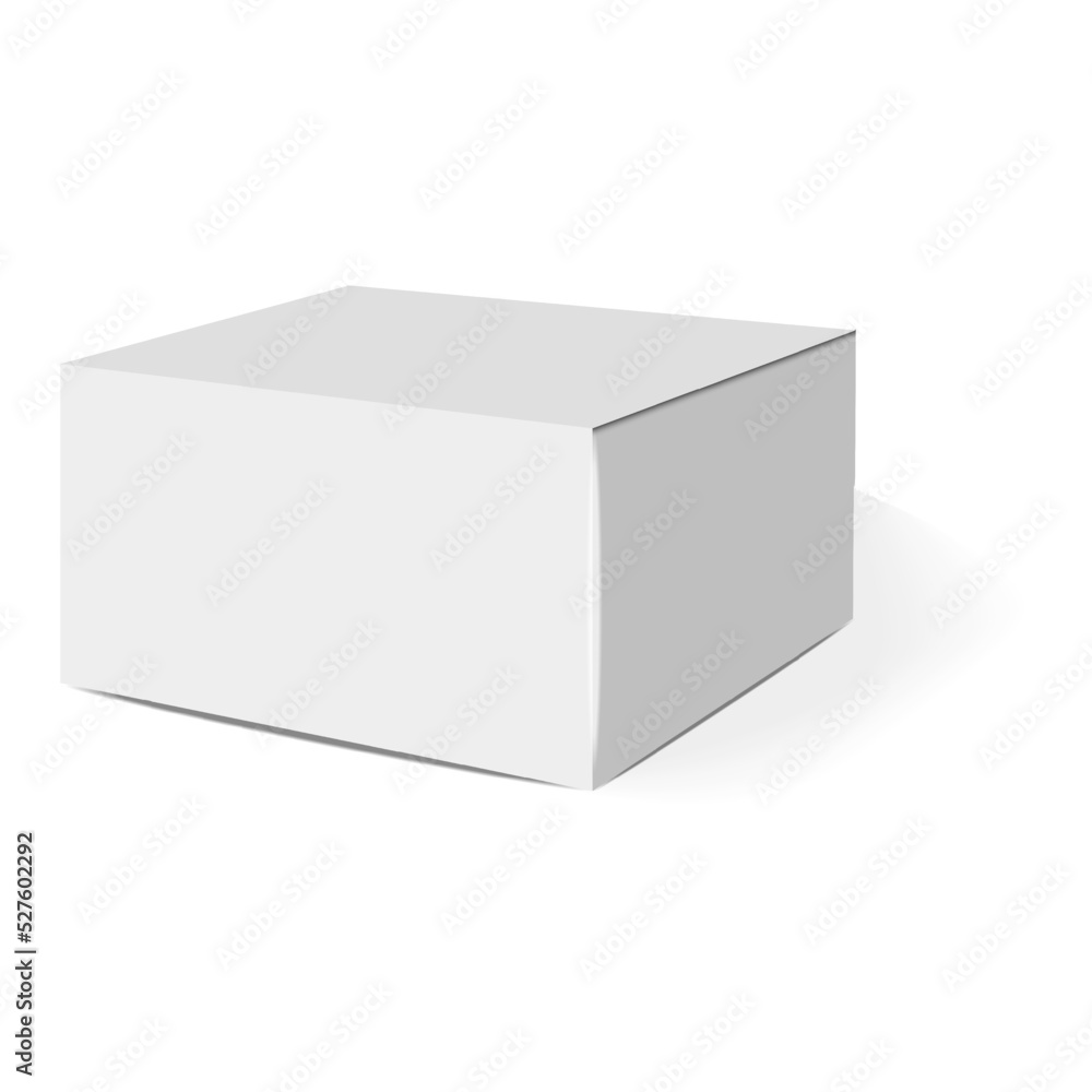 Isolated box packaging, realistic isolated white background, vector illustration, cosmetics box vector, boxes package Isolated box packaging, realistic isolated white background, vector illustration, cosmetics box vector, boxes package