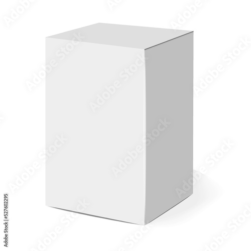 Isolated box packaging, realistic isolated white background, vector illustration, cosmetics box vector, boxes package © ElenaVector44