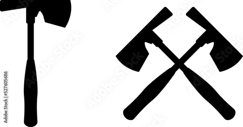 Hammer icon vector, flat style. Carpenter hammer in flat style. Typical simplistic hammer tool. Carpenter hammer isolated.