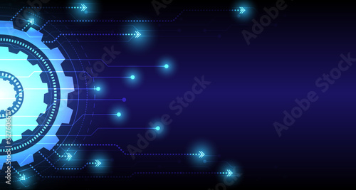 cogwheel pattern gear futuristic technology network digital technology wireless technology background EP.11