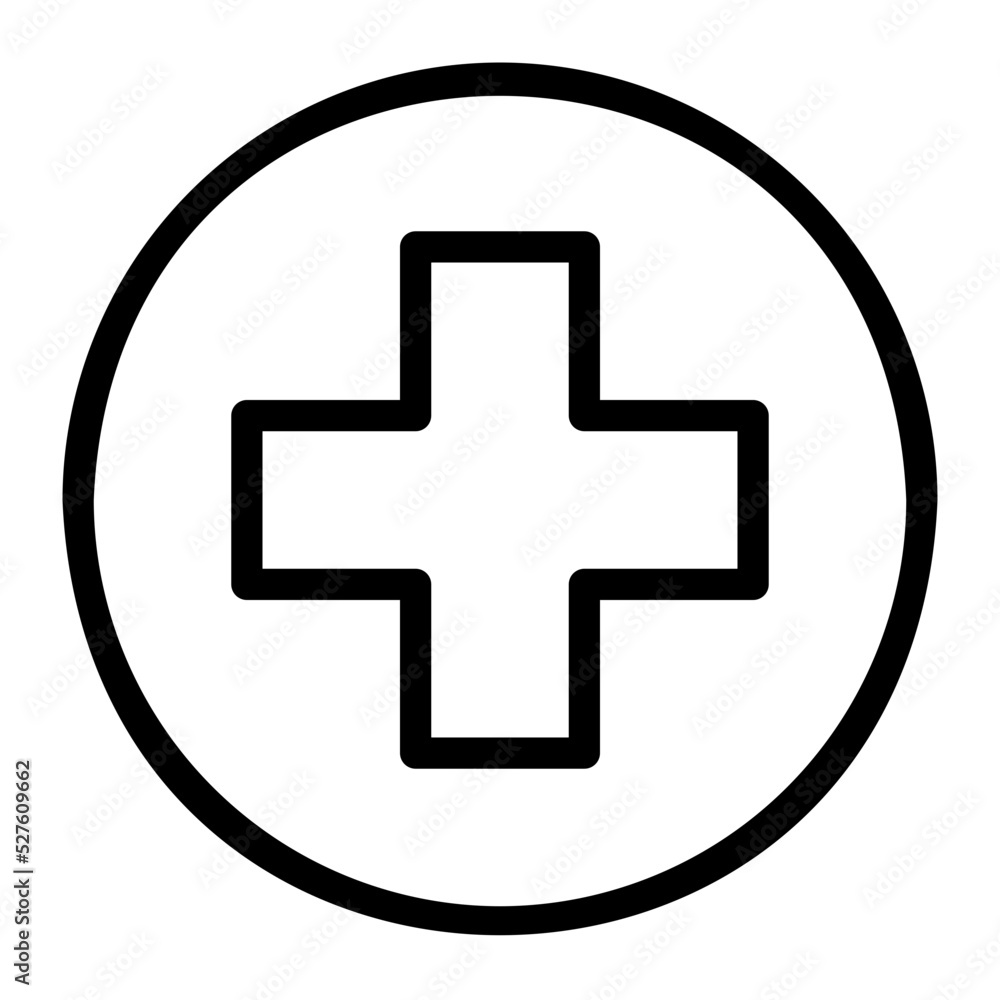 hospital line icon