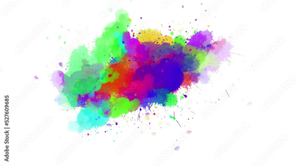 Ink splatter compositing colorful brush strokes. Abstract ink splatter transition. ink brush stroke, fluid art background, overlay, alpha matte composition. Ink splatter compositing colorful brush strokes. Abstract ink splatter transition. ink brush stroke, fluid art background, overlay, alpha matte composition.