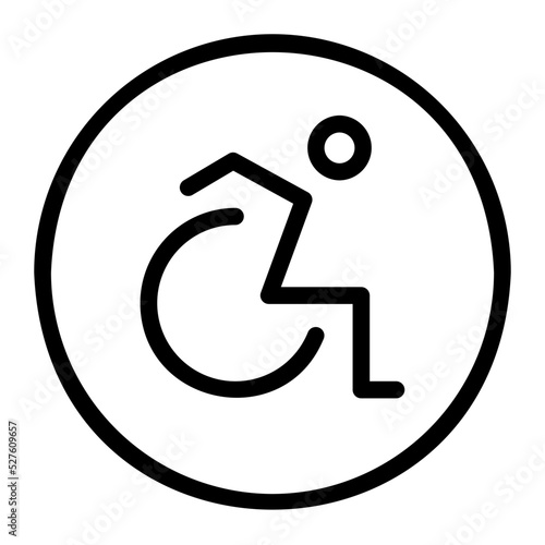 handicap line icon
