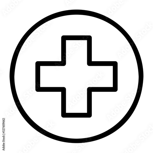 hospital line icon