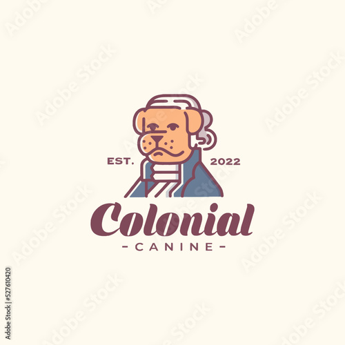 Premium Vintage Colonial Canine Logo Template