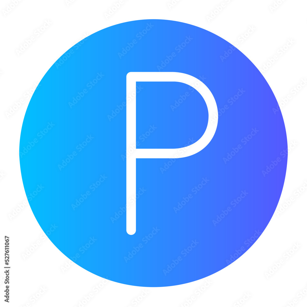 parking gradient icon parking gradient icon