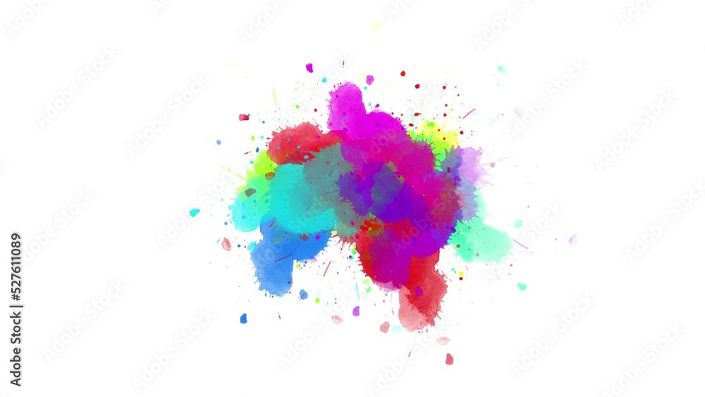 Ink splatter compositing colorful brush strokes. Abstract ink splatter transition. ink brush stroke, fluid art background, overlay, alpha matte composition. Ink splatter compositing colorful brush strokes. Abstract ink splatter transition. ink brush stroke, fluid art background, overlay, alpha matte composition.