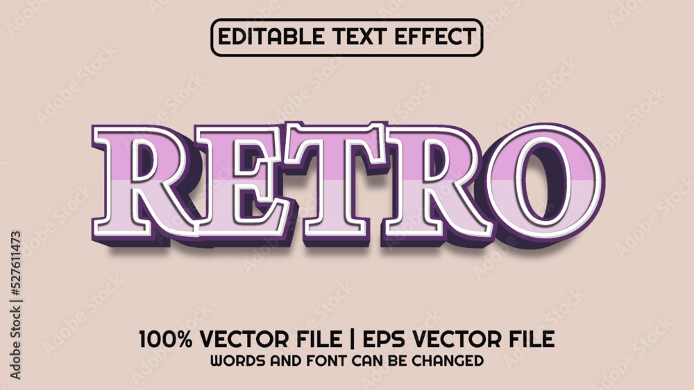 Editable text effect modern 3d and minimal font style Editable text effect modern 3d and minimal font style