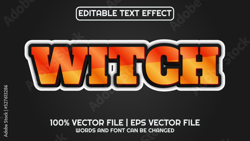 Editable text effect modern 3d and minimal font style