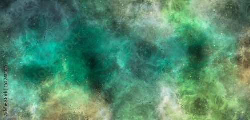 Fresh forest galaxy nebula art background