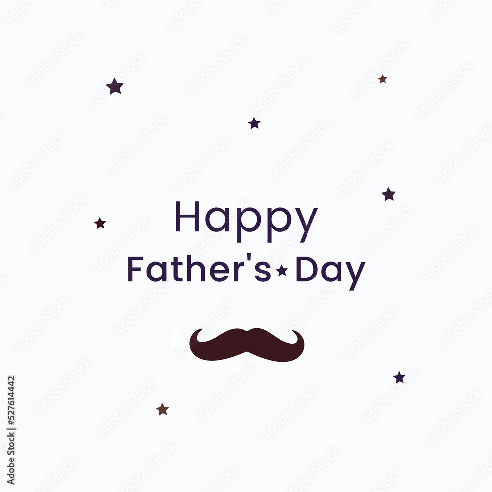 Invitation card design.Father's Day.World Father's Day.Happy Father's Day card.Gentelmen.Happy father's day vector background design.Moustache man.Father.Father's day greeting text.