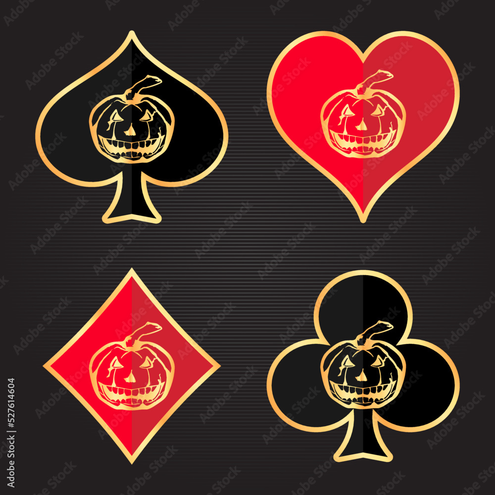 Naklejka premium Suit deck of playing cards