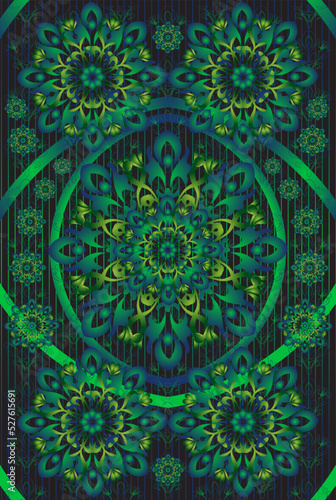 Background with ornament mandalas, round indian pattern, muslim pattern