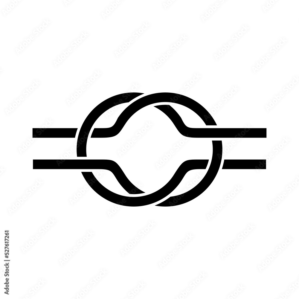 Rope knot icon isolated on white background Rope knot icon isolated on white background
