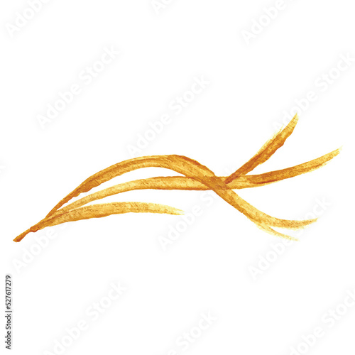 golden illustration brush branch. gold tree branch isolated png on transparent background. greeting cards decoration. christmas design