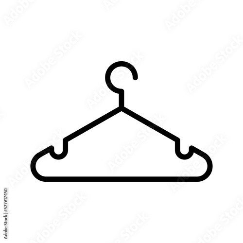 Clothes hanger. Hanger icon vector color editable