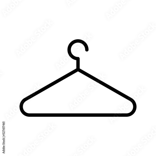 Clothes hanger. Hanger icon vector color editable