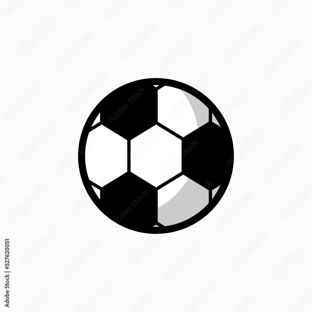 Soccer Ball Icon. Football Element Vector, Sign and Symbol for Design, Presentation, Website or Apps Elements.