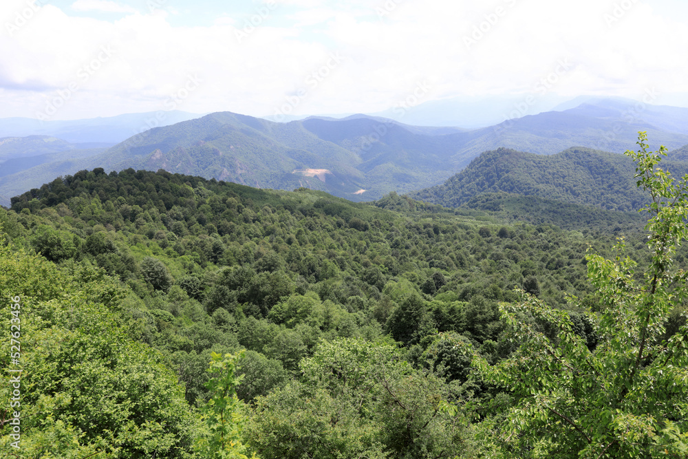 Scenery of Azish-Tau ridge in summer