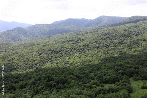 Scene of Azish-Tau ridge in summer