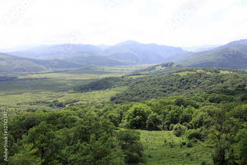 View of Azish-Tau ridge in summer