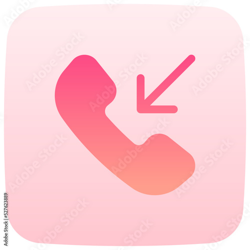 incoming call flat icon