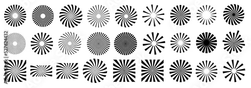 Sunburst element radial stripes or sunburst backgrounds photo
