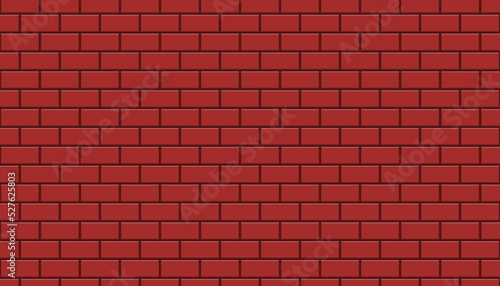 red brick wall background © FDStudio