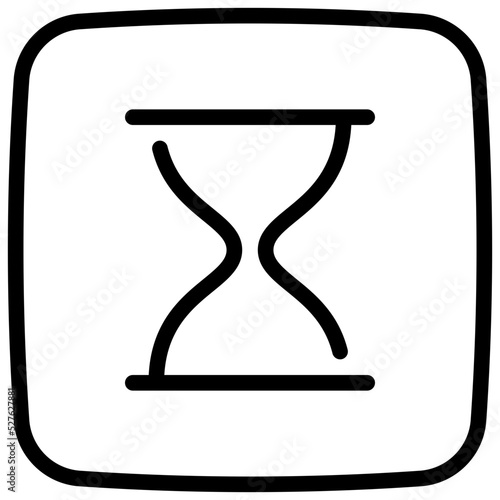 sandclock line icon