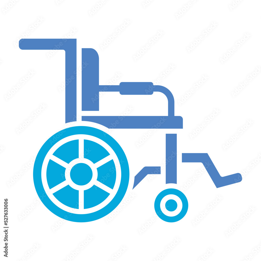 Handicapped Glyph Two Color Icon Handicapped Glyph Two Color Icon