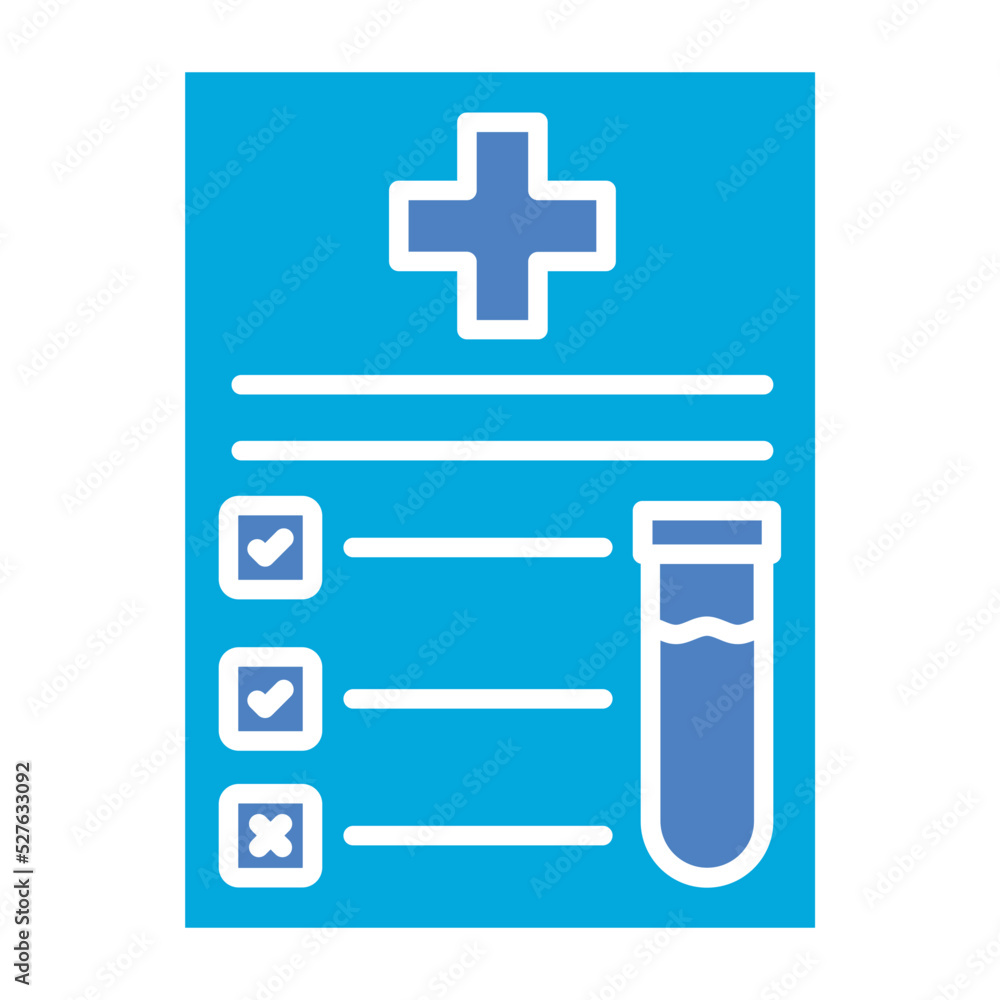 Obraz premium Test Glyph Two Color Icon