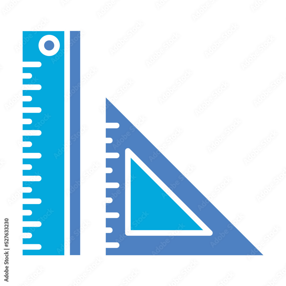 Ruler Glyph Two Color Icon Ruler Glyph Two Color Icon