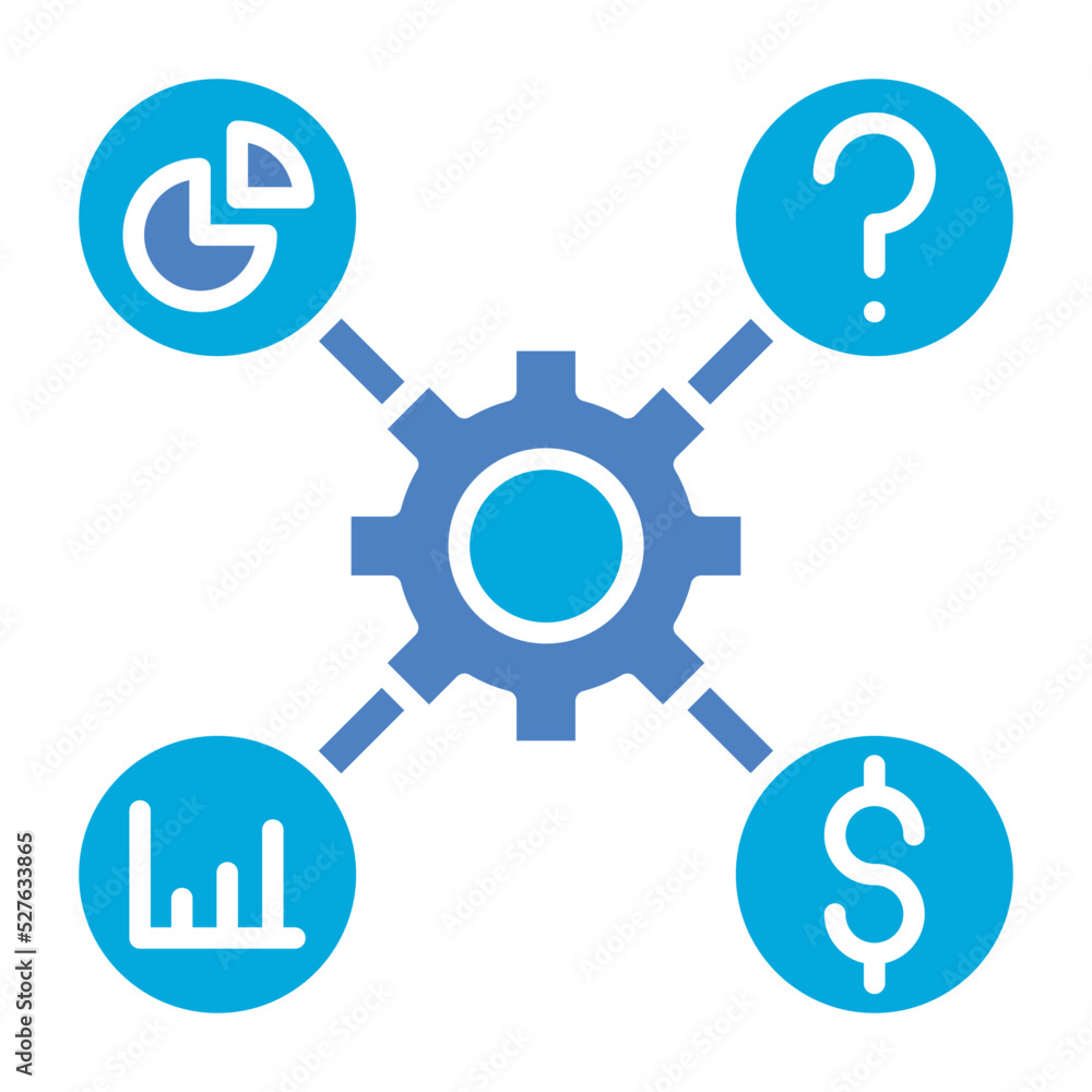 Efficiency Glyph Two Color Icon Efficiency Glyph Two Color Icon