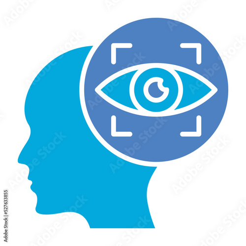 Vision Glyph Two Color Icon